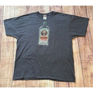Vintage Y2K Jagermeister T-Shirt XL Short Sleeve Shot Drinker Fruit of The Loom